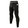 Wholesale & OEM Men's Winter Fleece-Lined Base Layer Training Pants with Pocket - High-Elastic Compression Running Long Pants | ODM Solutions for Activewear 11326