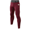 Wholesale & OEM Men's Winter Fleece-Lined Base Layer Training Pants with Pocket - High-Elastic Compression Running Long Pants | ODM Solutions for Activewear 11326