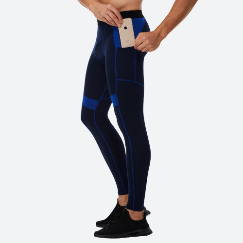 Men's PRO Fitness Long Pants - High-Elastic Quick-Dry Moisture-Wicking Compression Trousers with Pocket | OEM, ODM, and Bulk Orders Welcome01319