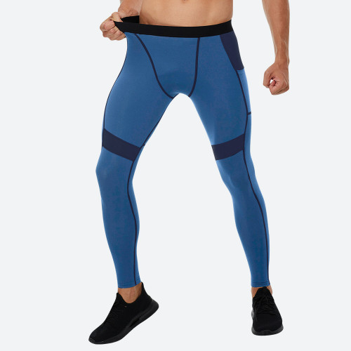 Men's PRO Fitness Long Pants - High-Elastic Quick-Dry Moisture-Wicking Compression Trousers with Pocket | OEM, ODM, and Bulk Orders Welcome01319