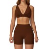OEM & ODM Brushed Yoga Set - Casual Versatile Fitted Sports Set for Outdoor Running & Fitness | Wholesale Activewear Solutions