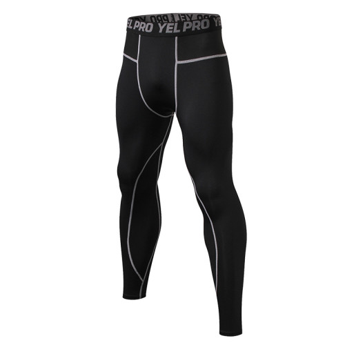 Men's PRO Compression Pants for Outdoor Fitness - Quick-Dry Training Trousers with High-Elastic Mesh Splicing | OEM, ODM, Wholesale, Sourcing Agents91305