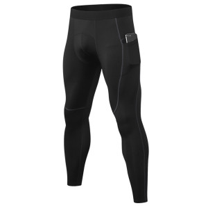 OEM Men's PRO Compression Long Pants with Pocket - High-Elastic Quick-Dry Moisture-Wicking Fitness Training Running Trousers, Ideal for Wholesale and Sourcing Agents01318