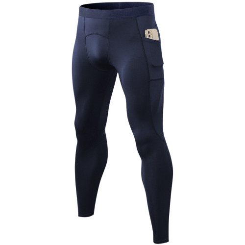 Men's Compression Long Pants for Fitness - Quick-Dry, Moisture-Wicking, High-Elastic Running Trousers with Pocket | OEM, ODM, Wholesale Activewear Supplier11322