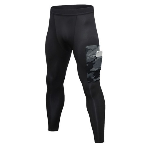 Special Offer on Men's Camouflage Fitness Pants with Pocket | OEM, ODM, and Wholesale Available - Quick-Dry High-Elastic Sports Casual Compression Long Trousers 91303