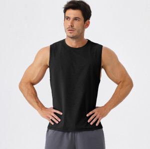 Bulk Men's Running Fitness Quick-Dry Sleeveless Vest - Anti-Bacterial, Breathable Sports Tank Top with Sun Protection | OEM & ODM Solutions 51119 for Wholesale Partners