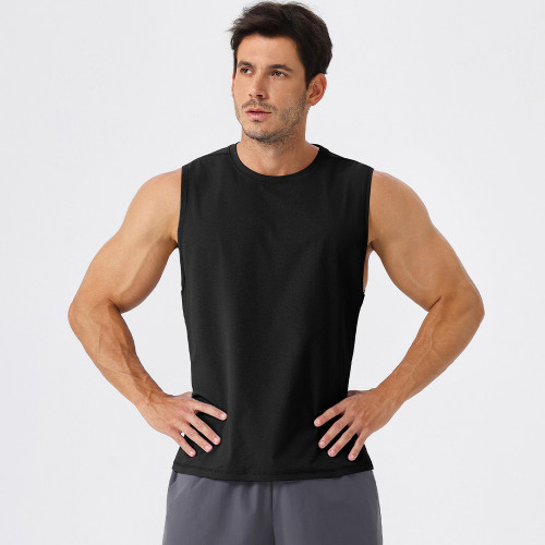Bulk Men's Running Fitness Quick-Dry Sleeveless Vest - Anti-Bacterial, Breathable Sports Tank Top with Sun Protection | OEM & ODM Solutions 51119 for Wholesale Partners