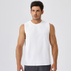 Bulk Men's Running Fitness Quick-Dry Sleeveless Vest - Anti-Bacterial, Breathable Sports Tank Top with Sun Protection | OEM & ODM Solutions 51119 for Wholesale Partners