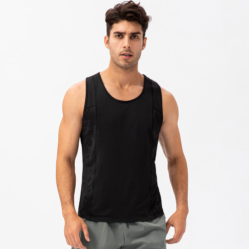 Wholesale Men's Spring/Summer Sports Vest - Quick-Dry Breathable Loose T-Shirt for Fitness & Outdoor Training | OEM & ODM Services Available 21112