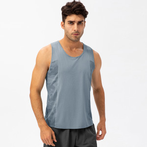 Wholesale Men's Spring/Summer Sports Vest - Quick-Dry Breathable Loose T-Shirt for Fitness & Outdoor Training | OEM & ODM Services Available 21112