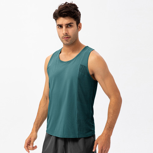 Wholesale Men's Spring/Summer Sports Vest - Quick-Dry Breathable Loose T-Shirt for Fitness & Outdoor Training | OEM & ODM Services Available 21112