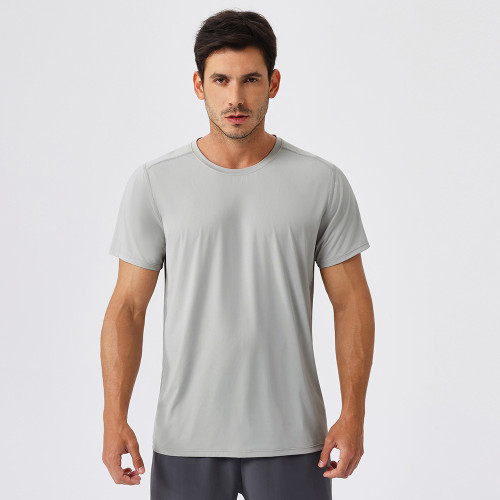 OEM & ODM Men's Ice Silk Sun Protection T-Shirt - Quick-Dry Short Sleeve Fitness Running Top for Spring/Summer - Perfect for Wholesale & Sourcing Needs51233
