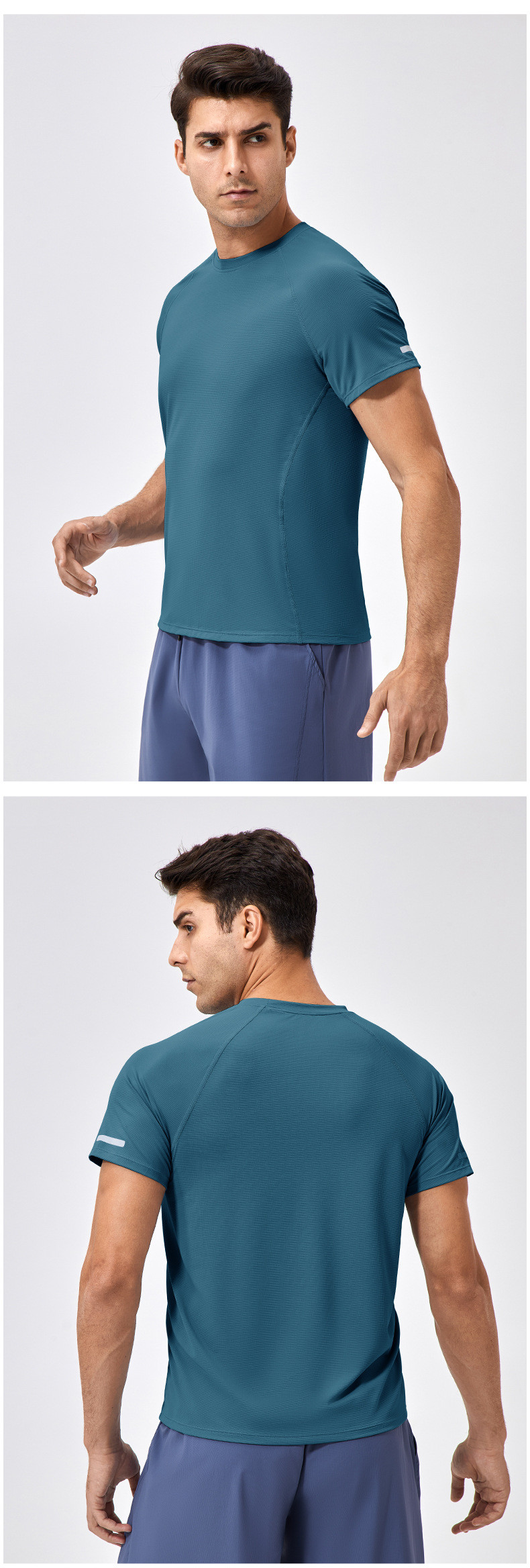men's reflective workout shirt