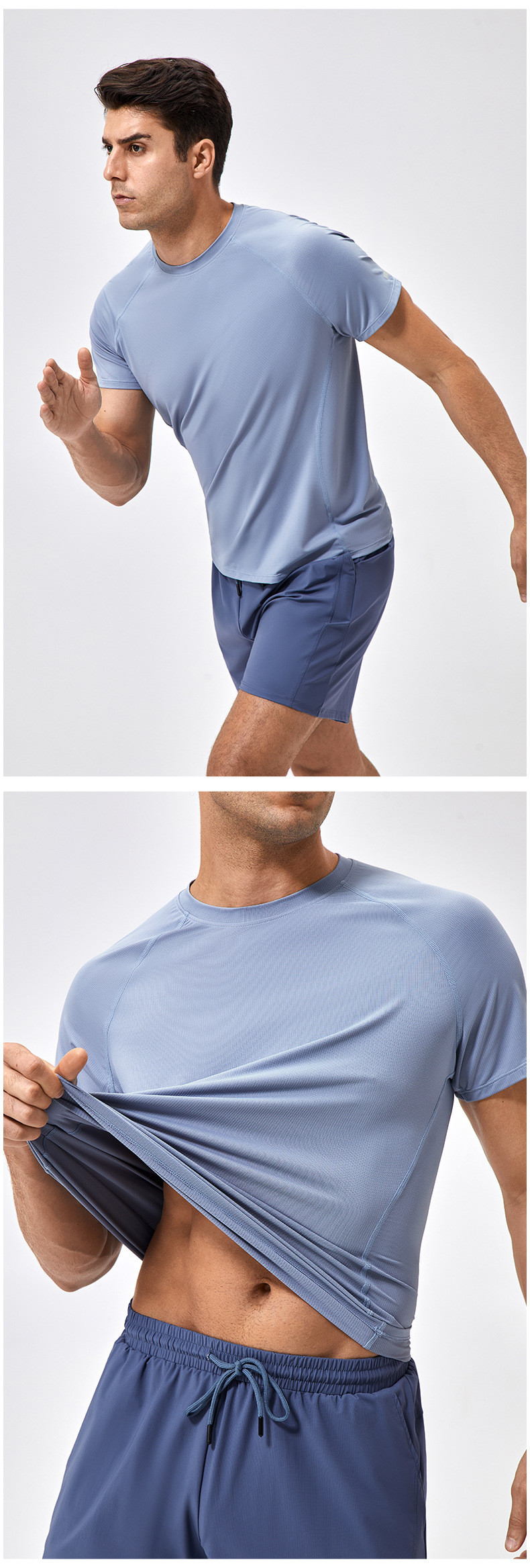 reflective quick-dry running shirt