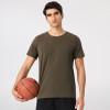 51235OEM & ODM Men's Loose Sports Short Sleeve Modal Cooling T-Shirt - Breathable Fitness Wear for Outdoor Activities, Quick-Dry Round Neck Running Top - Ideal for Wholesale & Sourcing Agents