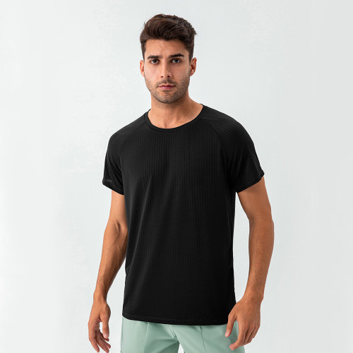 Wholesale Men's Summer Cooling Quick-Dry Fitness T-Shirt | OEM & ODM Options | Breathable Round Neck Casual Sports Top for Sourcing Agents and Distributors31224