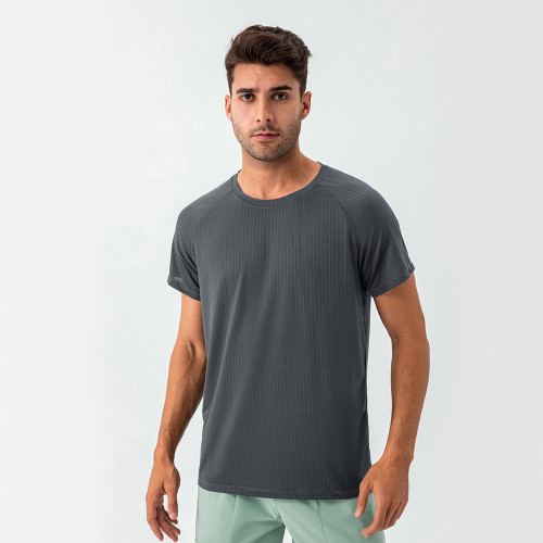 Wholesale Men's Summer Cooling Quick-Dry Fitness T-Shirt | OEM & ODM Options | Breathable Round Neck Casual Sports Top for Sourcing Agents and Distributors31224