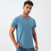 Men's Loose Fit Cooling Fitness T-Shirt - Breathable Quick-Dry Mesh Splicing for Sports & Training | OEM & ODM Activewear Wholesale Supplier31225