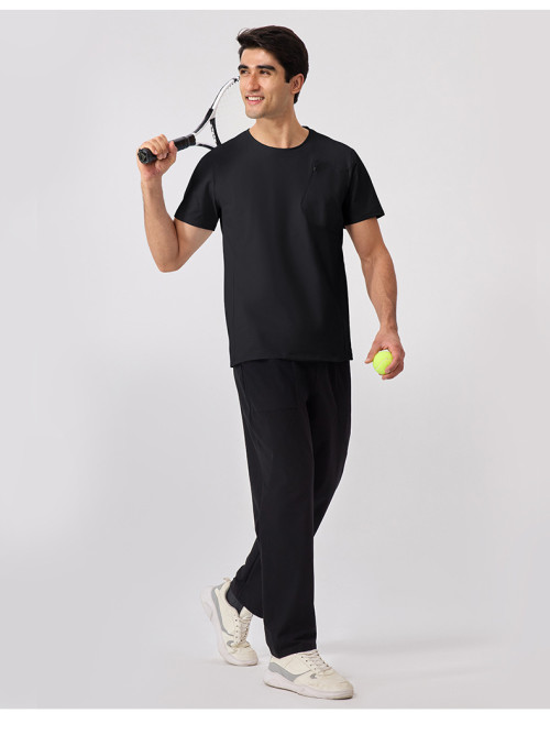 Wholesale Men's Spring/Summer Sports Short Sleeve Antibacterial Cooling Quick-Dry T-Shirt - OEM/ODM for Casual Outdoor Fitness & Running Wear51241