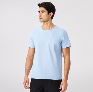 Wholesale Men's Spring/Summer Sports Short Sleeve Antibacterial Cooling Quick-Dry T-Shirt - OEM/ODM for Casual Outdoor Fitness & Running Wear51241