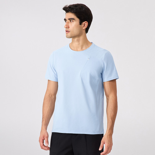 Wholesale Men's Spring/Summer Sports Short Sleeve Antibacterial Cooling Quick-Dry T-Shirt - OEM/ODM for Casual Outdoor Fitness & Running Wear51241