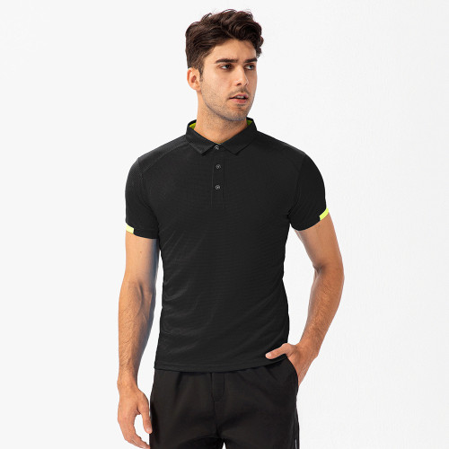 D15012Men's Summer Polo Shirt - OEM/ODM Short Sleeve Sports Design, Loose and Breathable Quick-Dry Fitness Running Training T-Shirt | Ideal for Wholesale Supply and Sourcing Agents | Perfect Activewear Solution