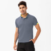 D15012Men's Summer Polo Shirt - OEM/ODM Short Sleeve Sports Design, Loose and Breathable Quick-Dry Fitness Running Training T-Shirt | Ideal for Wholesale Supply and Sourcing Agents | Perfect Activewear Solution