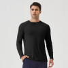 Men's Ice Silk Sun Protection Sports Long Sleeve T-Shirt - OEM & ODM Available for Wholesale & Sourcing Agents - Breathable Cooling Outdoor Running Fitness Top 41520