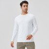 Men's Ice Silk Sun Protection Sports Long Sleeve T-Shirt - OEM & ODM Available for Wholesale & Sourcing Agents - Breathable Cooling Outdoor Running Fitness Top 41520