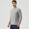 Men's Ice Silk Sun Protection Sports Long Sleeve T-Shirt - OEM & ODM Available for Wholesale & Sourcing Agents - Breathable Cooling Outdoor Running Fitness Top 41520