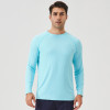 Men's Ice Silk Sun Protection Sports Long Sleeve T-Shirt - OEM & ODM Available for Wholesale & Sourcing Agents - Breathable Cooling Outdoor Running Fitness Top 41520