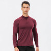 Men's Autumn/Winter Fitness Long Sleeve Quick-Dry Running Training Half-Zip Slim Fit Pullover Hoodie - Available for OEM, ODM, and Bulk Orders from Sourcing Agents11516