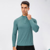 Men's Autumn/Winter Fitness Long Sleeve Quick-Dry Running Training Half-Zip Slim Fit Pullover Hoodie - Available for OEM, ODM, and Bulk Orders from Sourcing Agents11516