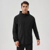 41522Autumn/Winter Men's Sports Jacket - Zipper Windproof Hooded Outdoor Fitness Wear | OEM/ODM Manufacturing for Wholesale | Ideal for Activewear Sourcing Agents and Brand Partners