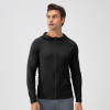 Wholesale Men's Autumn/Winter Sports Jacket - Quick-Dry Zippered Stand Collar Long Sleeve Fitness Running Jacket 31610 | OEM & ODM Manufacturing Services