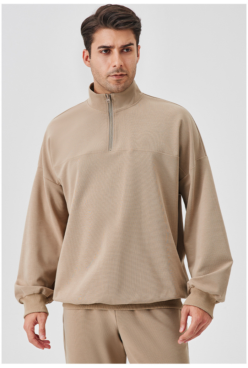 half zip long sleeve fitness wear