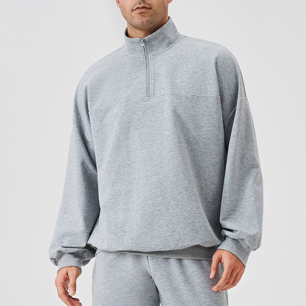 half zip long sleeve fitness wear