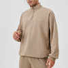 Men's Autumn/Winter Sports Hoodie - Loose Stand Collar, Half-Zip Long Sleeve for Casual Training | OEM, ODM, Wholesaling Available for Fitness Wear 41521