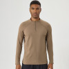 51526Custom OEM/ODM Men's Half-Zip Thermal Fleece-Lined Sportswear Manufacturing for Autumn Winter Running, Cycling & Outdoor Wear | Private Label & Bulk Supply for Global Wholesalers.