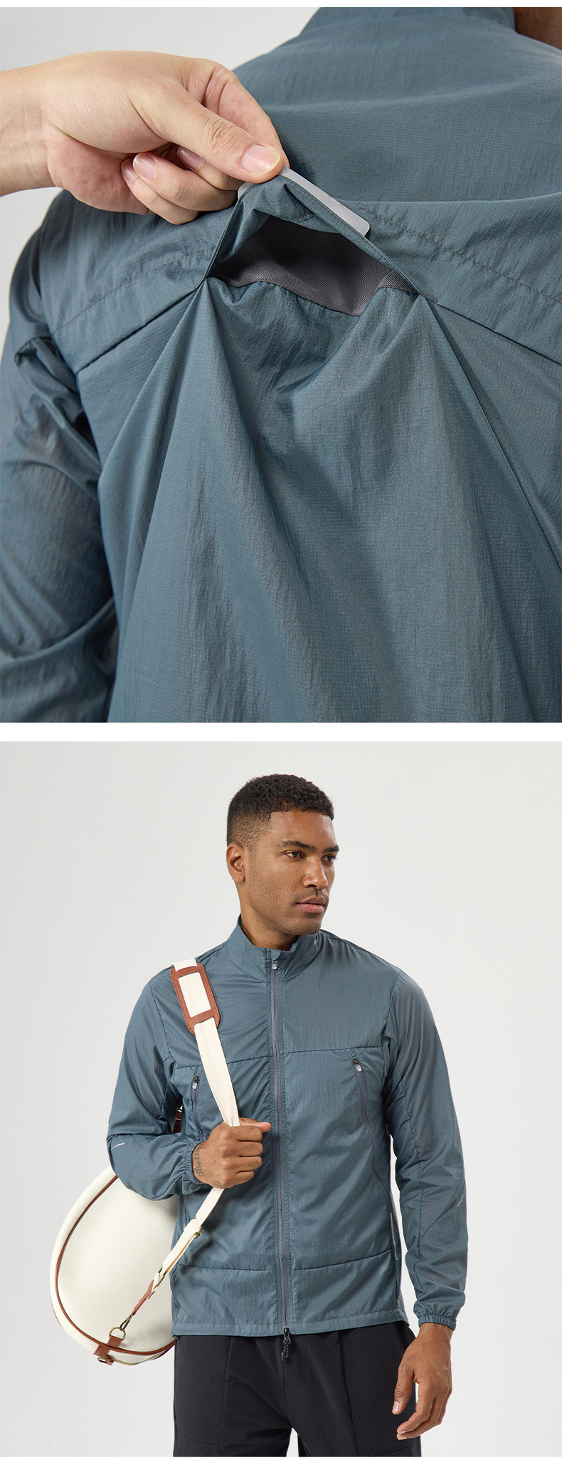 Men's Anti-UV Windbreaker Production