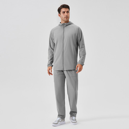 41552+41346Men's Autumn/Winter Sportswear Set OEM ODM Wholesale Manufacturer | Two-Piece Performance Activewear Bulk Supply for Brands, Importers, Distributors