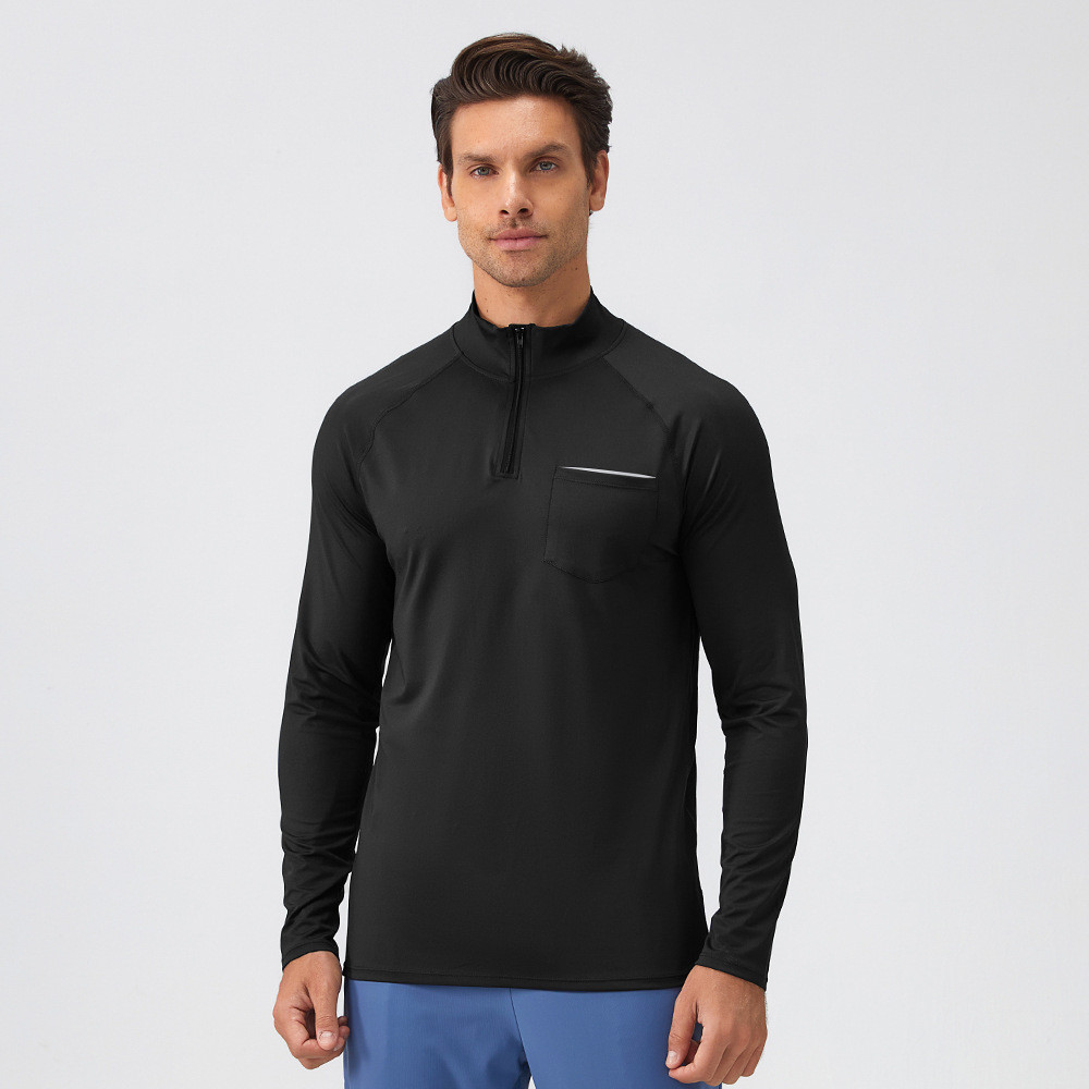 Wholesale Reflective Half-Zip Running Top