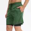 Men's Fake Two-Piece Fitness Shorts OEM/ODM Manufacturer for Compression Quick-Dry Athletic Training Apparel Wholesale.11411