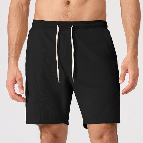 Men's Gym Fitness Shorts Factory Direct Wholesaler for Custom 5/4 Running Pants, OEM/ODM Breathable Activewear with Elastic Drawstring.51447