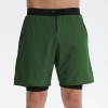 Men's Performance Athletic Shorts Wholesale Supplier for Gym & Workout Activewear Brands, Quick-Dry Two-in-One Design with Pockets, Custom Manufacturing & Bulk Production.11410