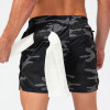 Men's Camouflage Shorts OEM ODM Wholesale Supplier - Quick-Dry Breathable Activewear with Towel Loop for Running & Fitness - Custom Apparel ManufacturerD13004