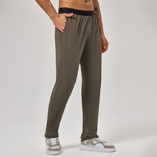 Men's Loose Straight Leg Sports Pants OEM ODM Wholesale Supplier, High-Elastic Breathable Quick-Dry for Running & Casual Activewear, Custom Apparel Manufacturing for Brands.51236