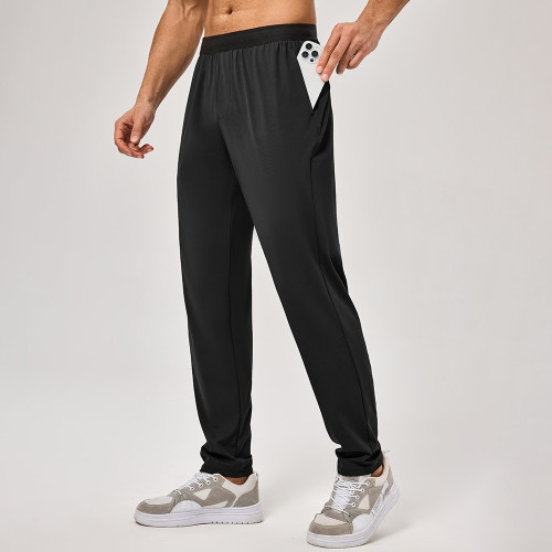 Men's Loose Straight Leg Sports Pants OEM ODM Wholesale Supplier, High-Elastic Breathable Quick-Dry for Running & Casual Activewear, Custom Apparel Manufacturing for Brands.51236