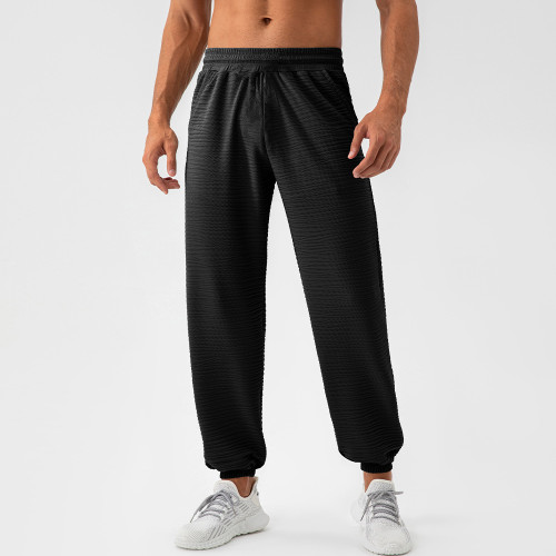 Men's Tapered Sports Pants Custom Manufacturing for Importers & Distributors: Quick-Dry Breathable Nylon Activewear for Fitness, Running, Wholesale & OEM/ODM.31340