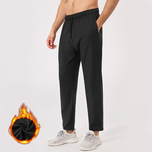 OEM ODM Men's Winter Fleece-Lined Sports Pants, Thermal Tapered Fitness & Outdoor Apparel Manufacturer for Brands & Wholesalers51346